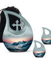 Ocean Waves Urn - Cherished Affordable Cremation Memorial