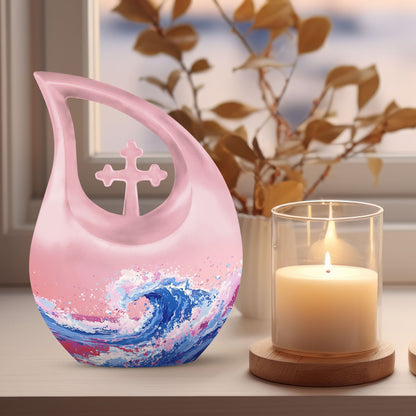 10 Inch Ocean Waves Urn