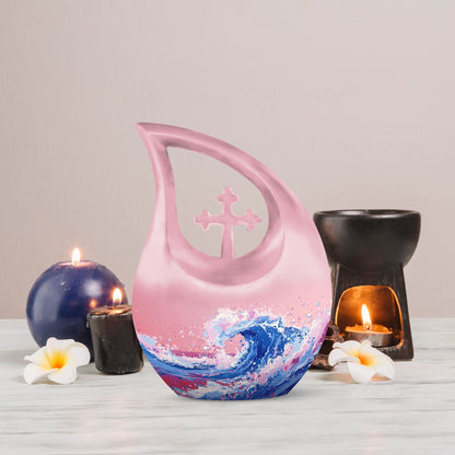 10 Inch Ocean Waves Urn