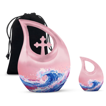 10 Inch Ocean Waves Urn