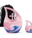 Ocean Waves Memorial Keepsake Urn For Cherished Remains