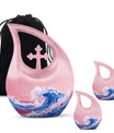 Ocean Waves Memorial Keepsake Urn For Cherished Remains