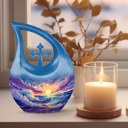 10-inch Ocean Waves Urn