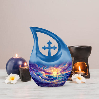 10-inch Ocean Waves Urn