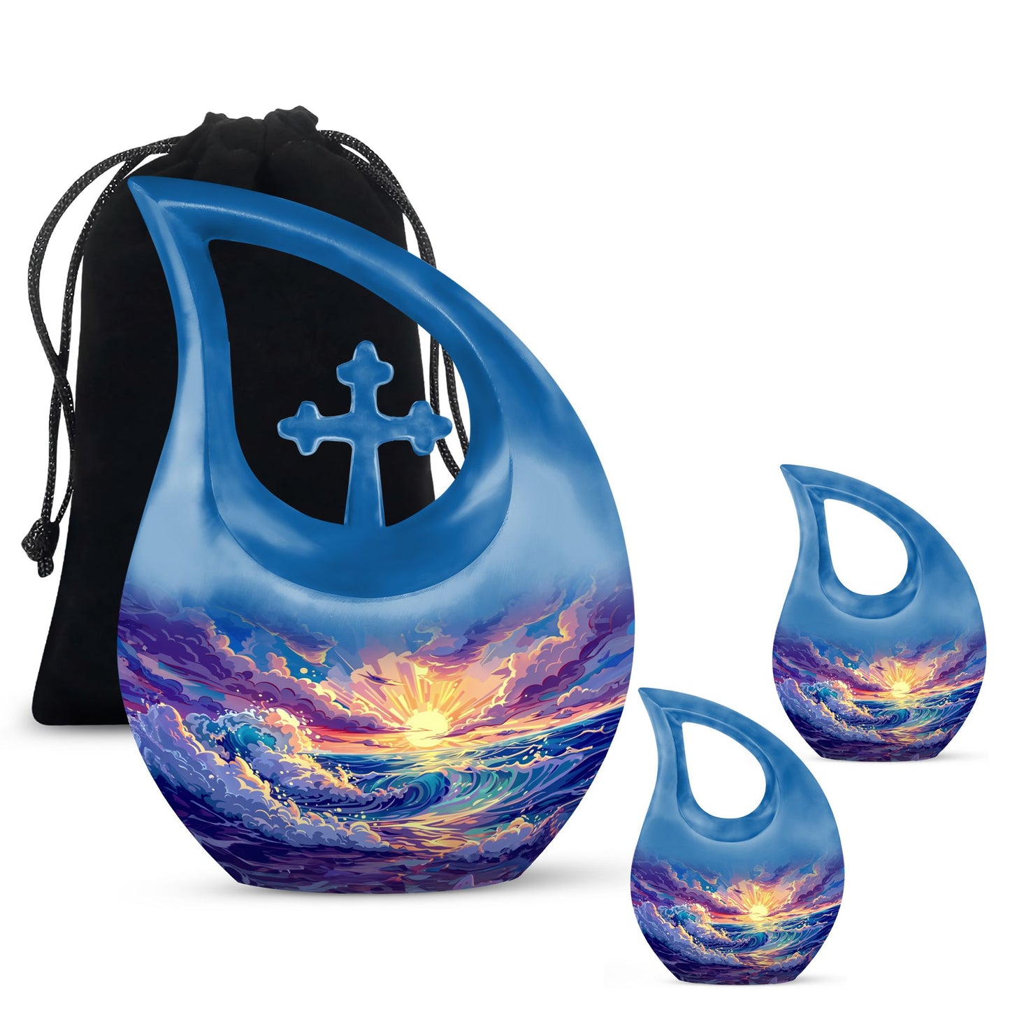 10-inch Ocean Waves Urn