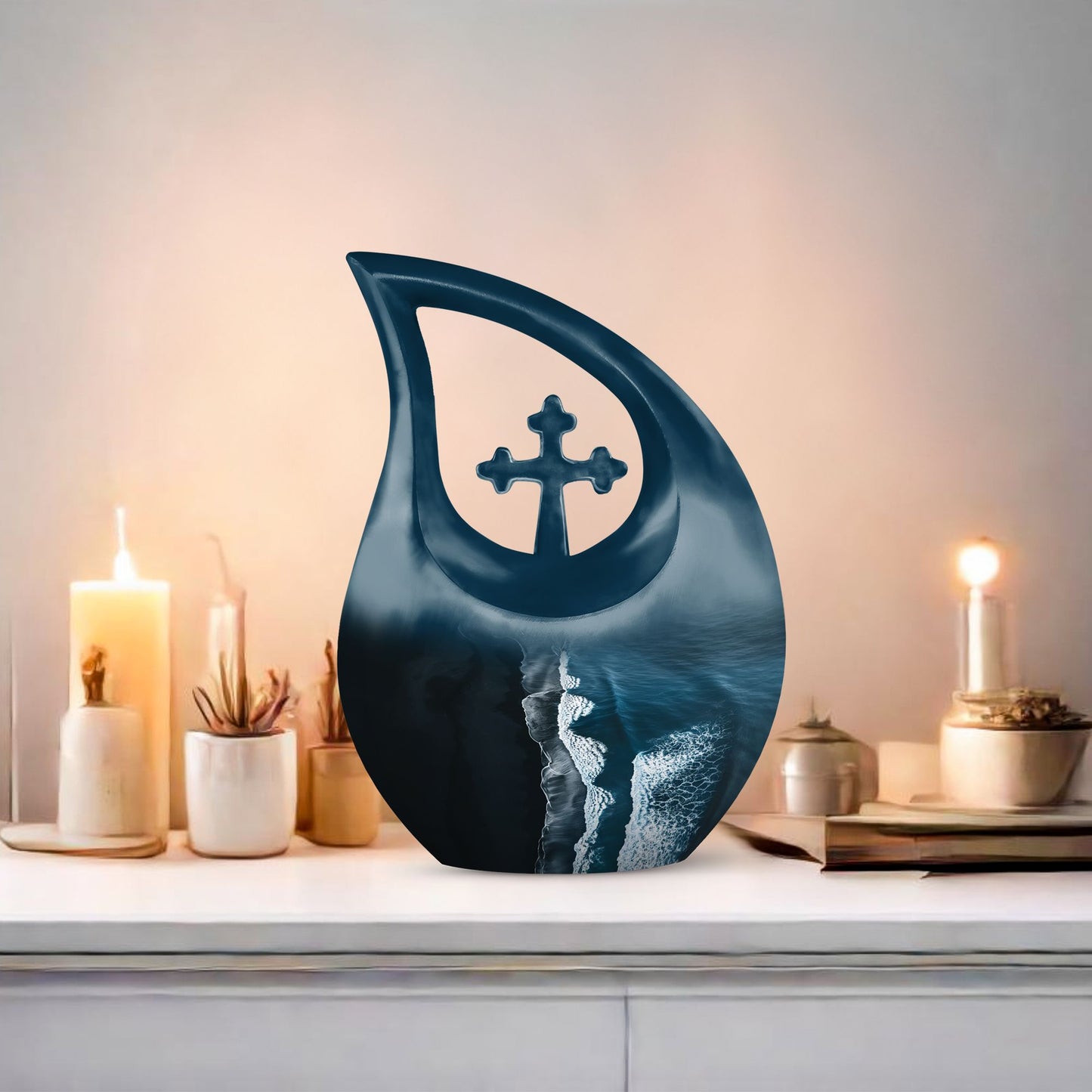10-inch Ocean Waves Urn