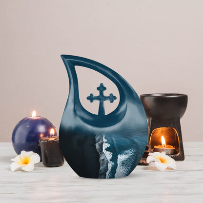 10-inch Ocean Waves Urn