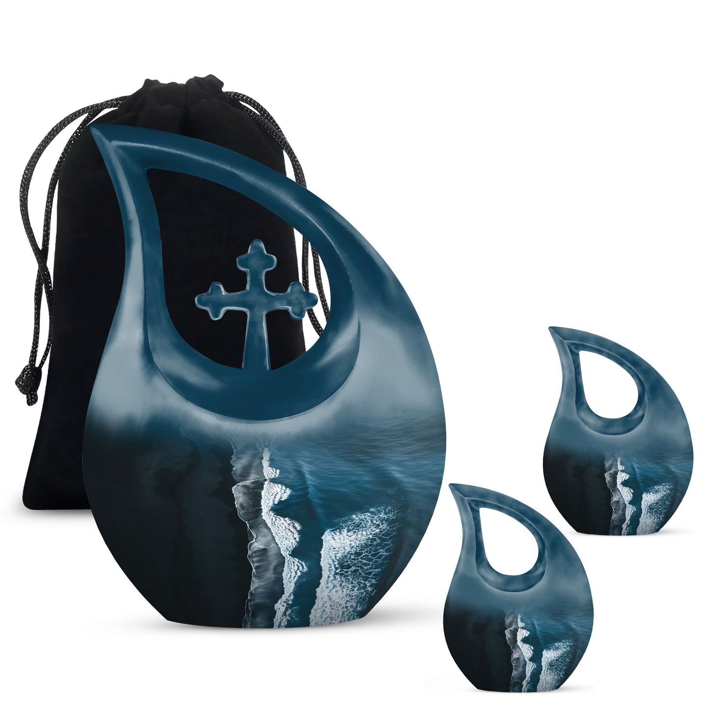 10-inch Ocean Waves Urn