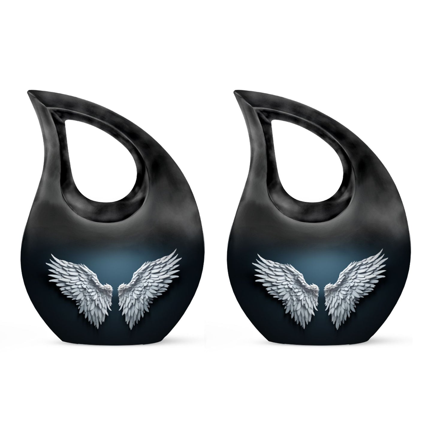 Wings Blue Memorial Urn