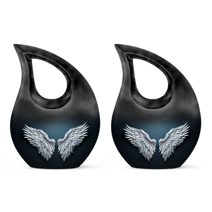 Wings Blue Memorial Urn