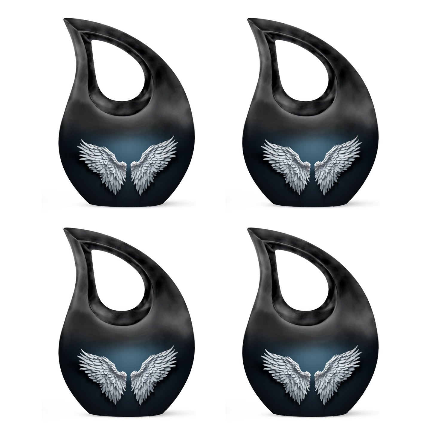 Wings Blue Memorial Urn