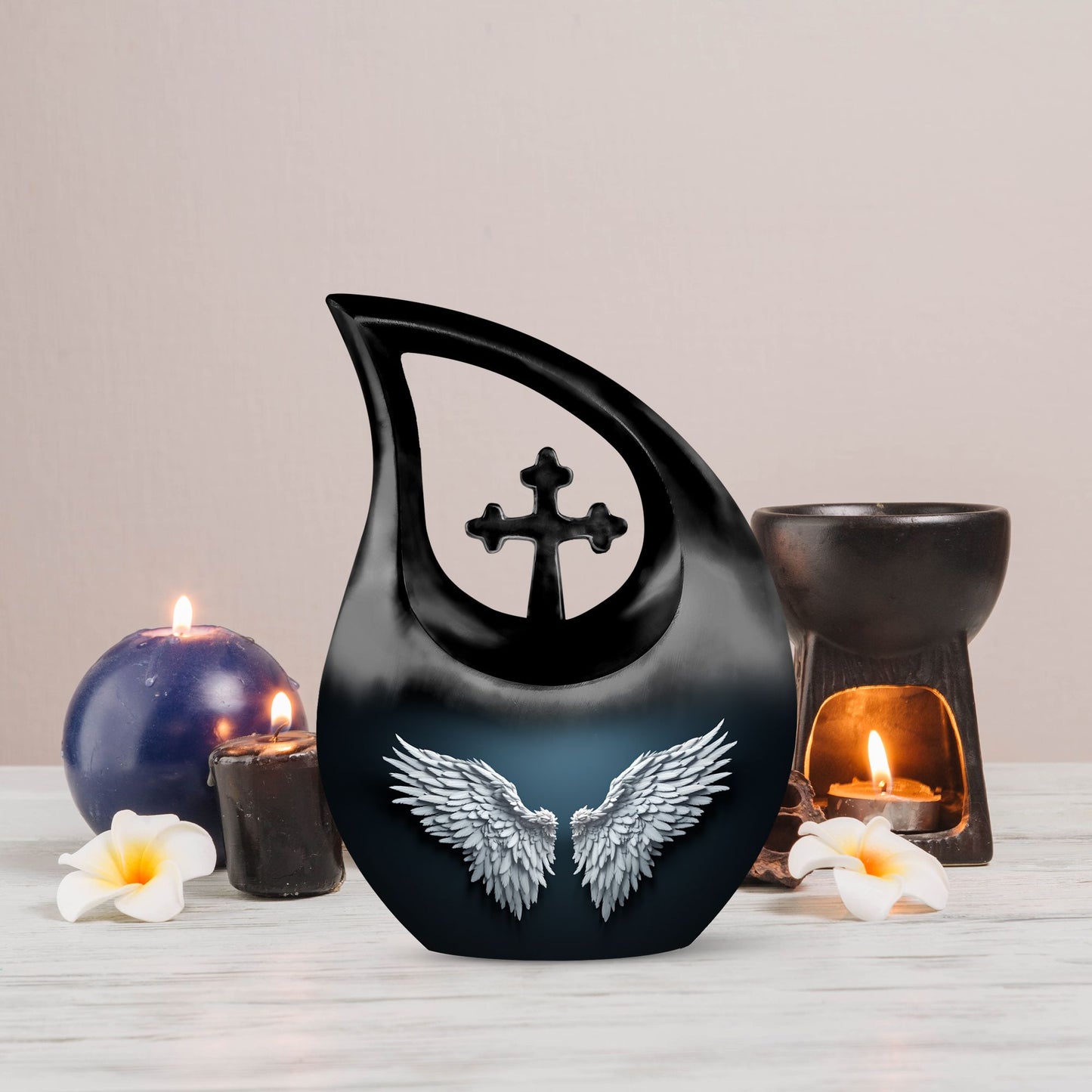 Wings Blue Memorial Urn