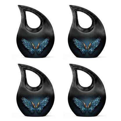 10-inch Wings Blue Urn