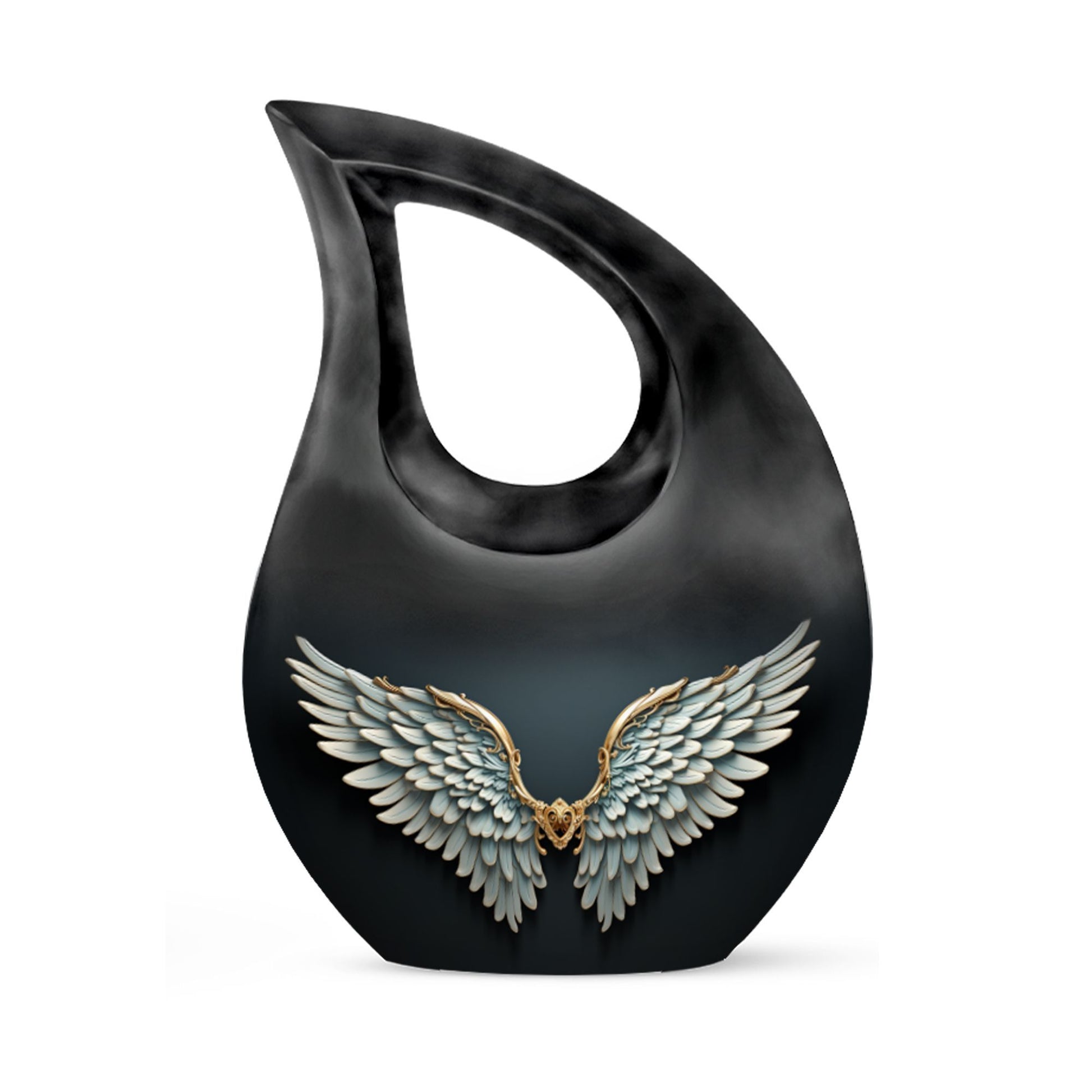 10-inch Wings Blue Urn