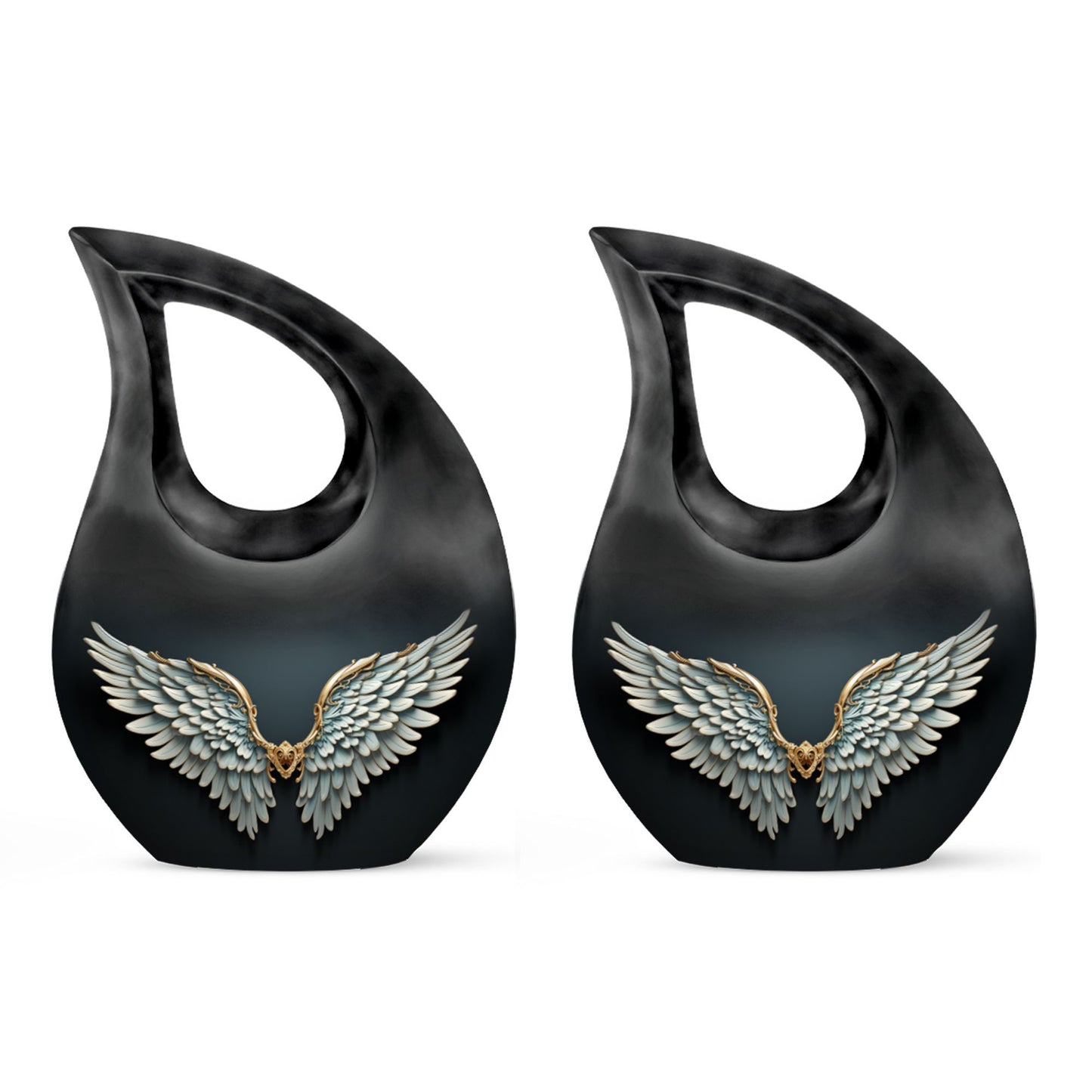 10-inch Wings Blue Urn