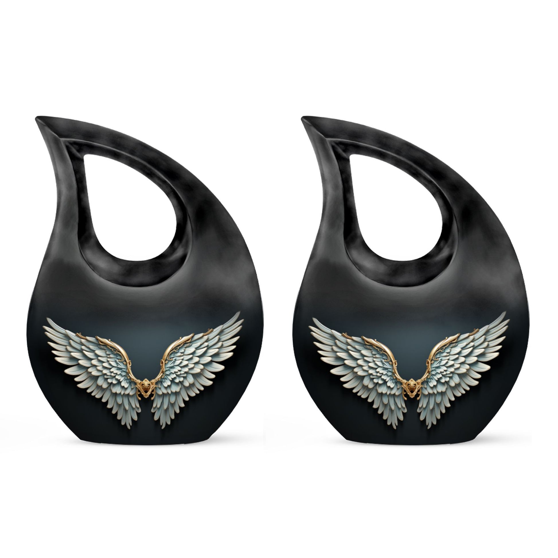 10-inch Wings Blue Urn