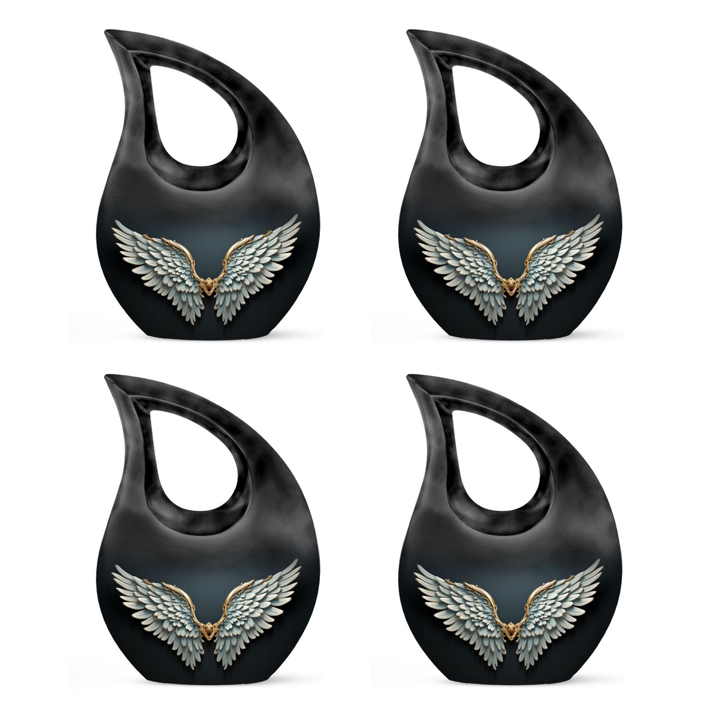 10-inch Wings Blue Urn