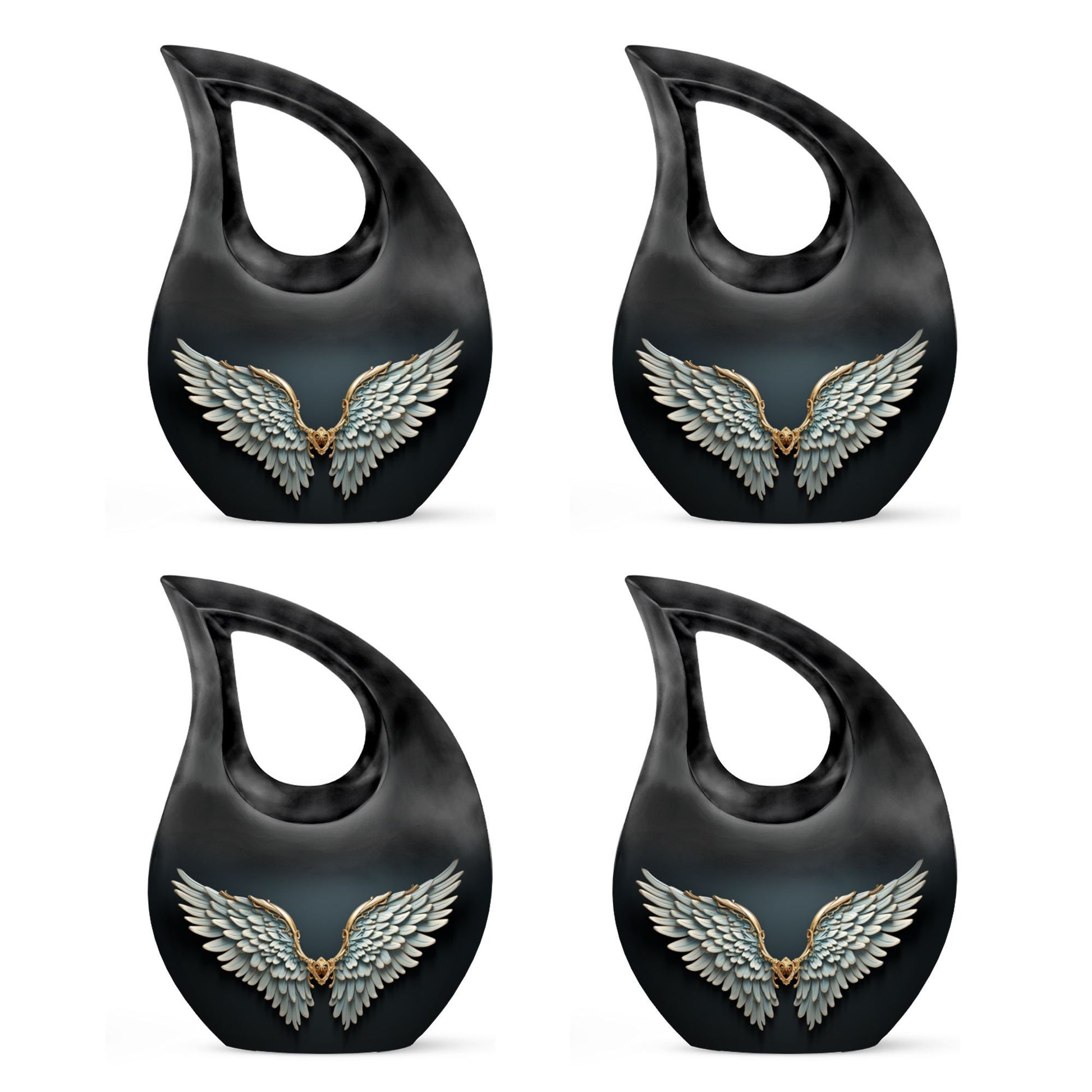 10-inch Wings Blue Urn