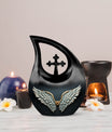 10-inch Wings Blue Urn