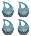 Wings Blue Theme 3 Inch Keepsake Pack of 4