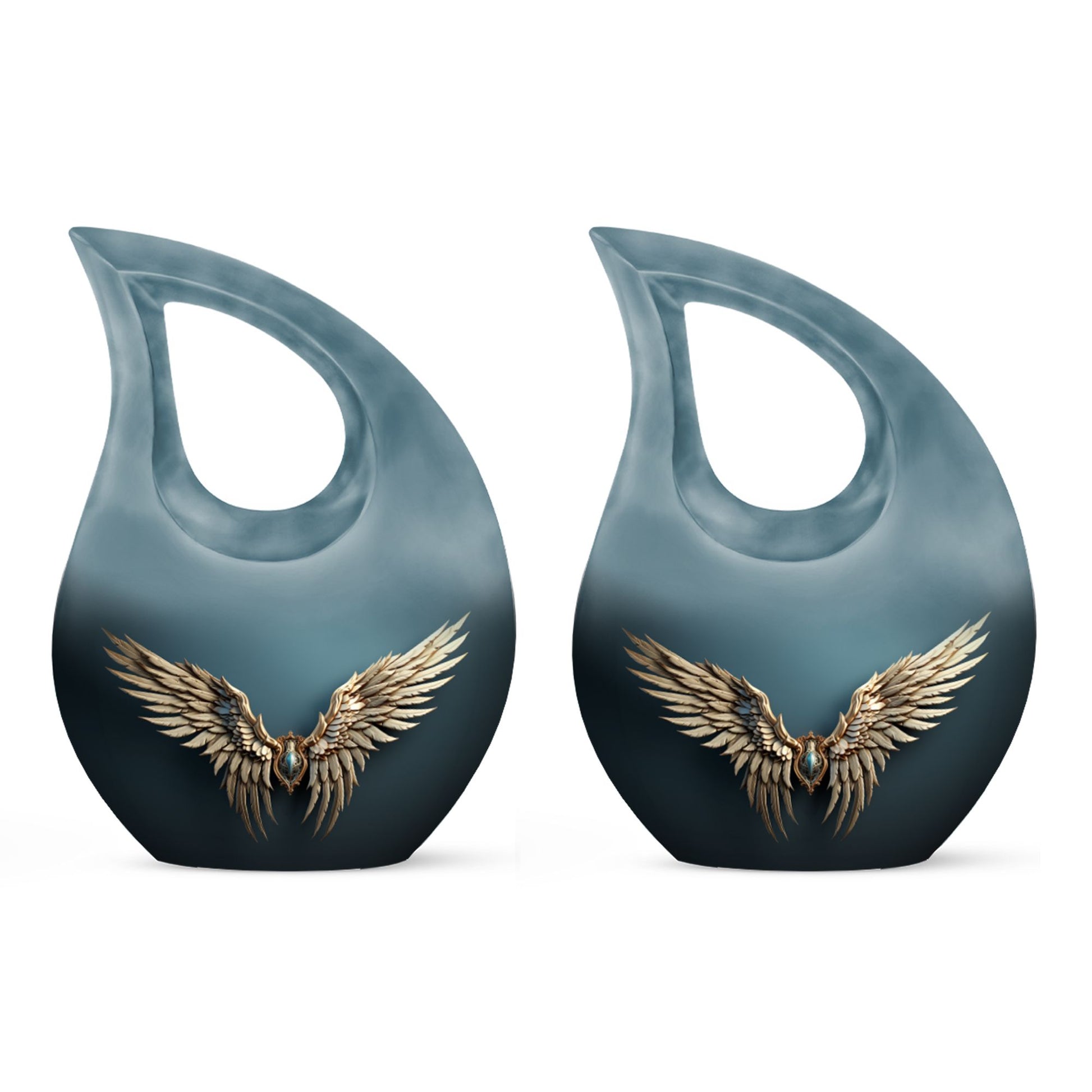 Wings Blue Theme 3 Inch Keepsake Pack of 2