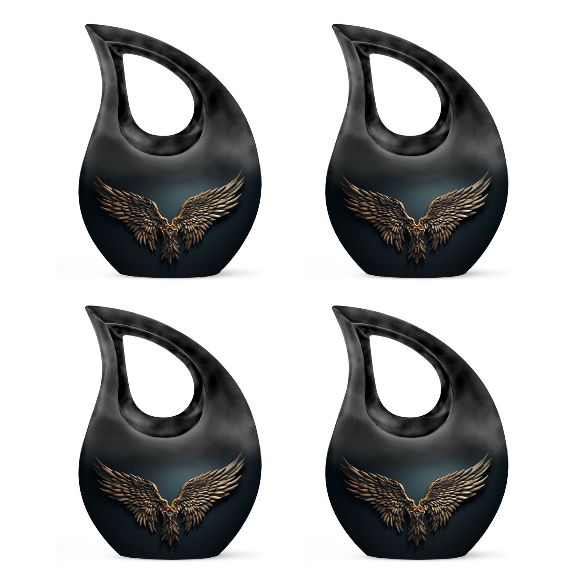 Wings Blue Theme 3 Inch Keepsake Pack of 4