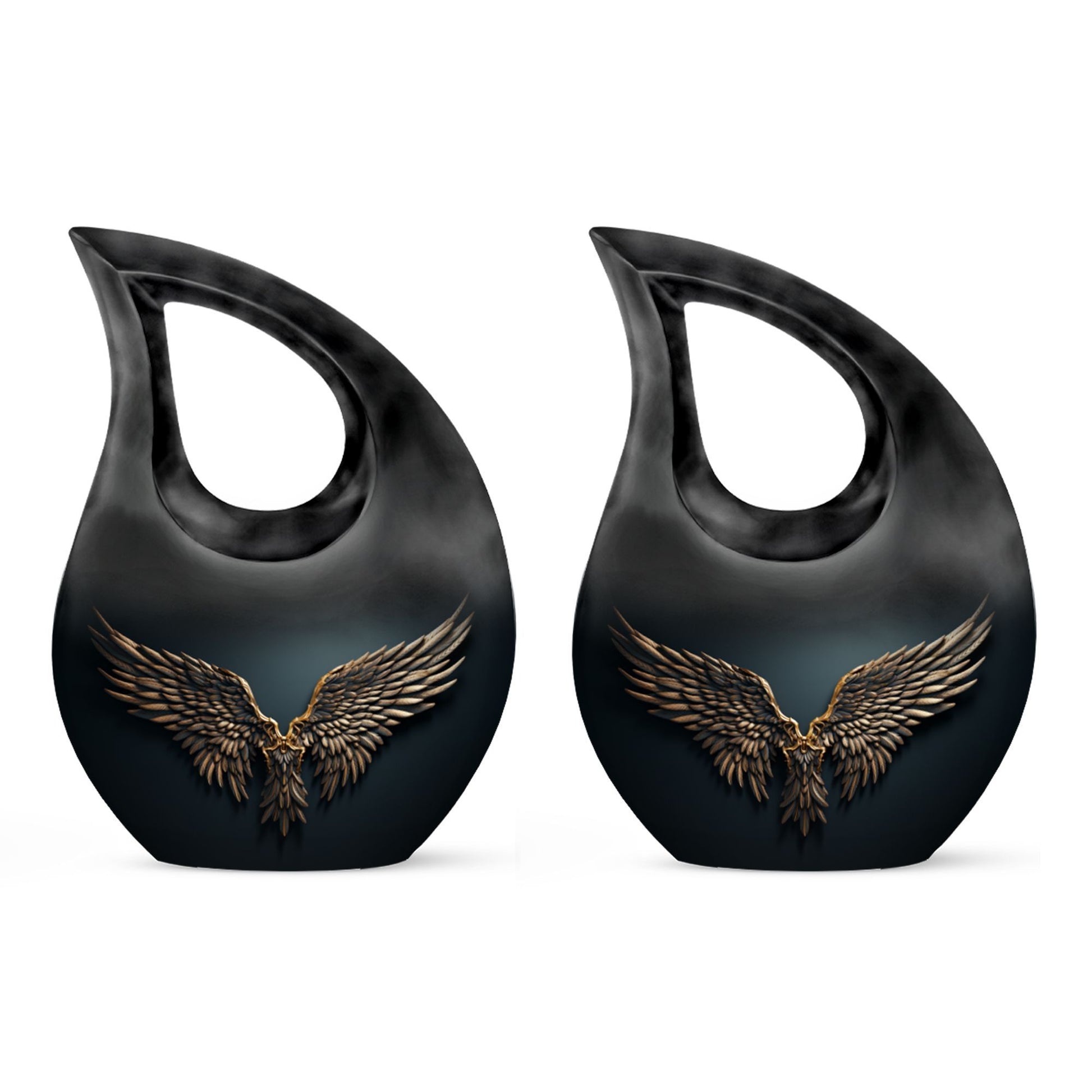10-inch Wings Blue Cross Drop design