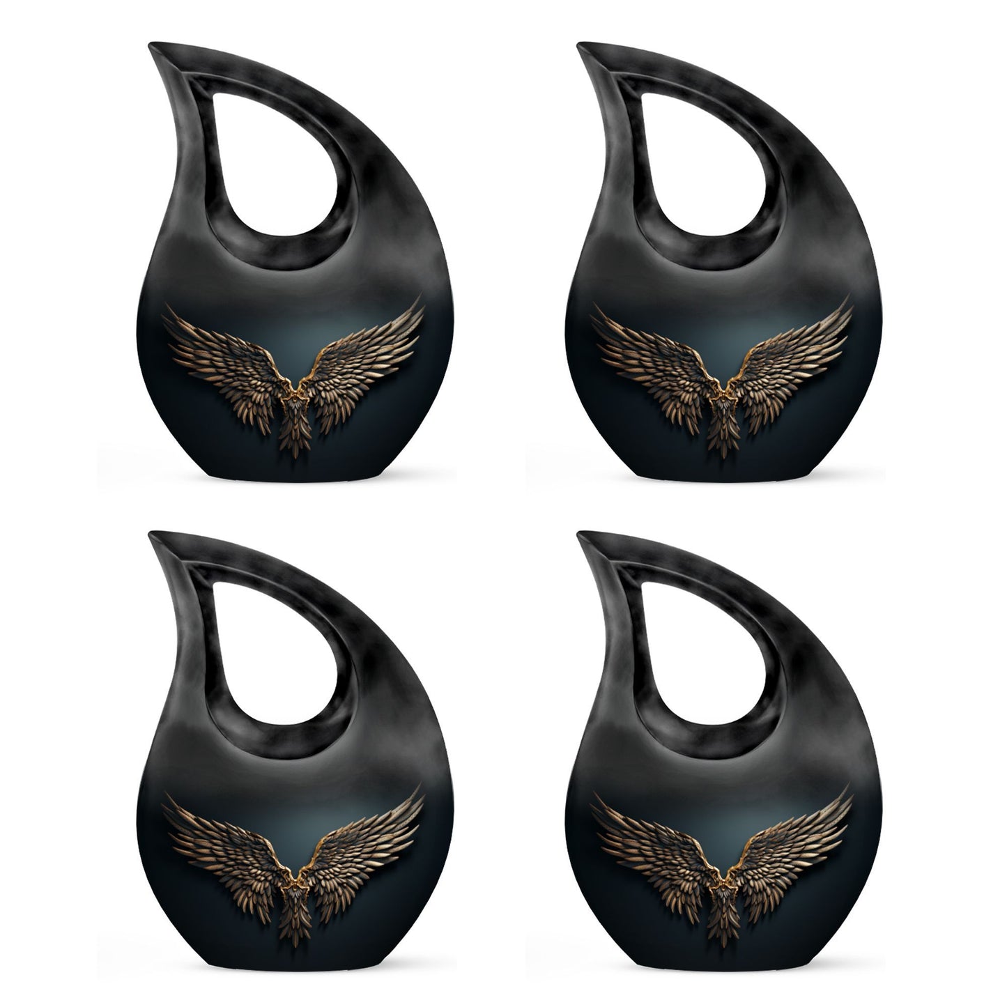 10-inch Wings Blue Cross Drop design
