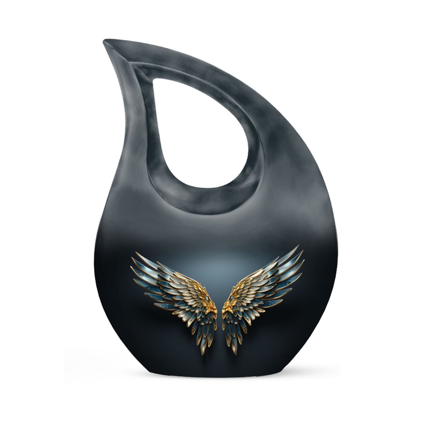 Wings Blue Cross Drop urn