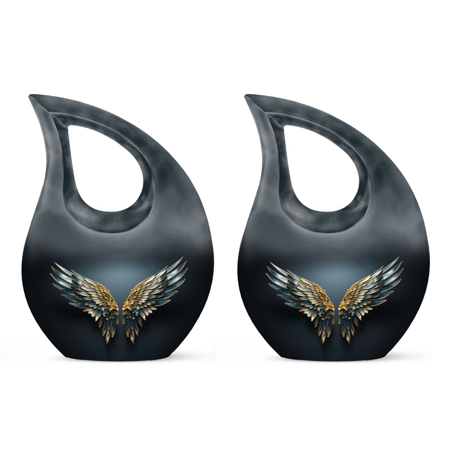 Wings Blue Cross Drop urn