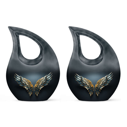 Wings Blue Cross Drop urn