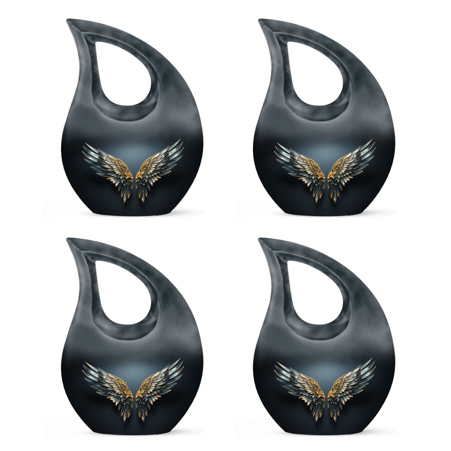 Wings Blue Cross Drop urn