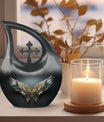 Wings Blue Cross Drop urn