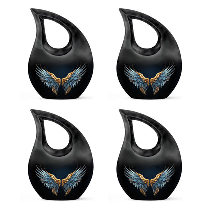 Wings Blue Theme 3 Inch Keepsake Pack of 4