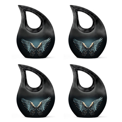 10-inch Wings Blue Urn