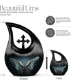 10-inch Wings Blue Urn