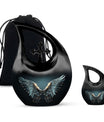 10-inch Wings Blue Urn