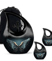 Wings Blue Memorial Urn - Large Urn For Human Ashes Remains