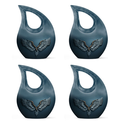 Wings Blue Theme 3 Inch Keepsake Pack of 4