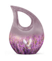 White Dove On Purple, 10 inch Modern Memorial Urn