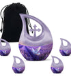 White Dove on Purple: An Unusual Keepsake for Ashes