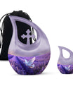 White Dove on Purple: An Unusual Keepsake for Ashes