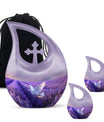 White Dove on Purple: An Unusual Keepsake for Ashes