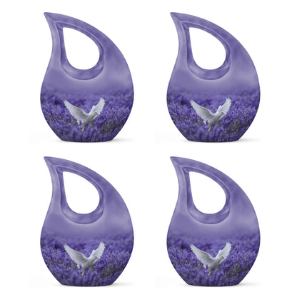 mom urn with a cross drop design