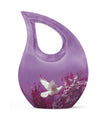 White Dove On Purple Theme 3 Inch Keepsake