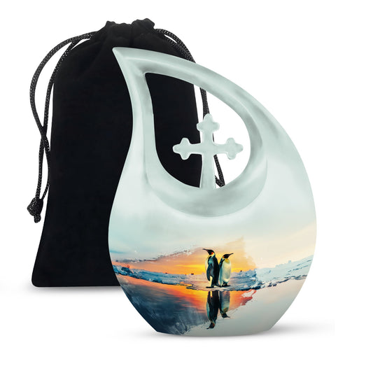 10-inch Penguin Urn
