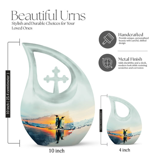 10-inch Penguin Urn