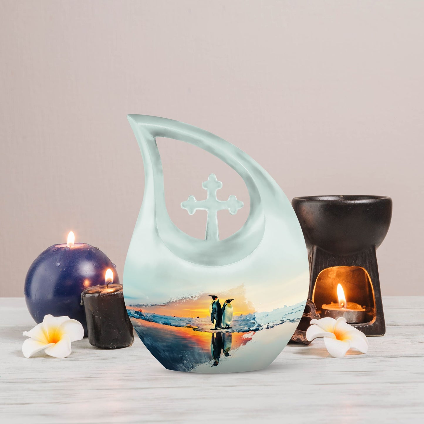 10-inch Penguin Urn