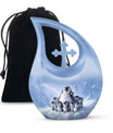 Penguin Theme Large Urn 10 Inch