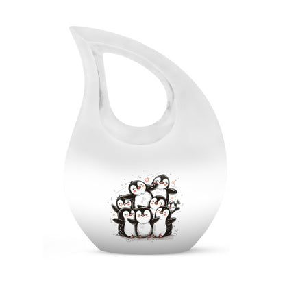 Penguin Themed Cremation Urn for adults